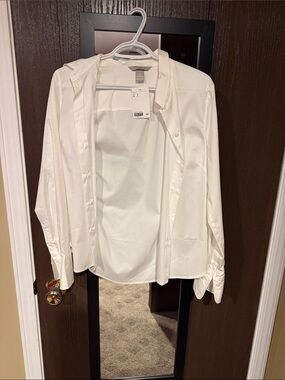 H&M White Women's Button-Up Blouse